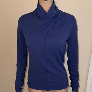 lululemon athletica Cowl Neck Sweater in Deep Blue Size 6.